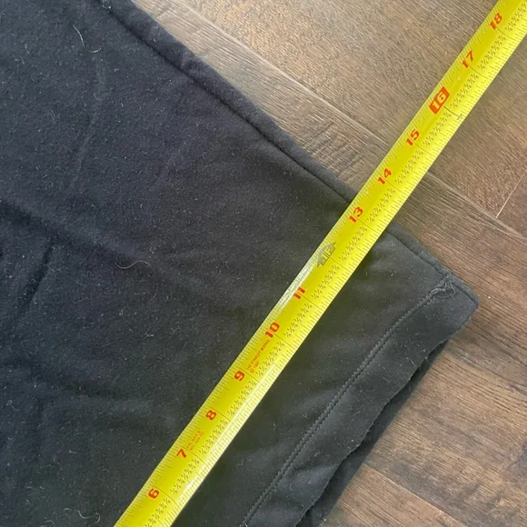 MAX STUDIO Black Knit Wide Leg Jumper Toe Waist Pull On Stretch Comfort LARGE - Picture 10 of 11